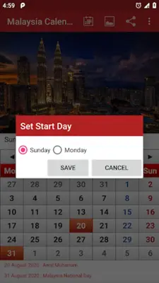 Malaysia Calendar 2020 android App screenshot 2