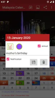 Malaysia Calendar 2020 android App screenshot 3